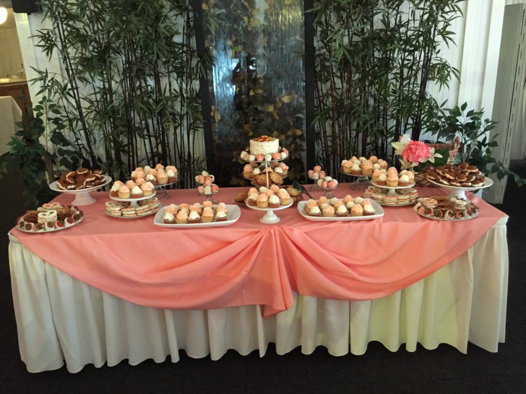 pink cake table ideas cupcakes wellwood wedding maryland delaware